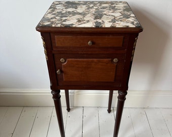 Antique French Marble Sidetable