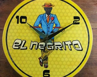 Loteria El Negrito Wall Clock