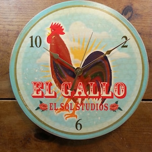Loteria El Gallo Wall Clock