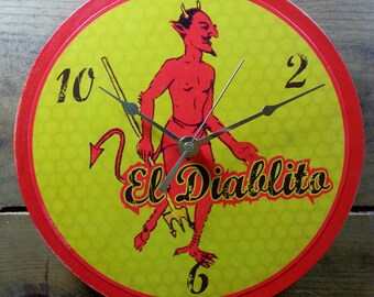 Loteria El Diablito Wall Clock