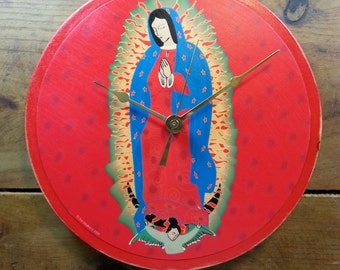 Virgensita (Red) Wall Clock