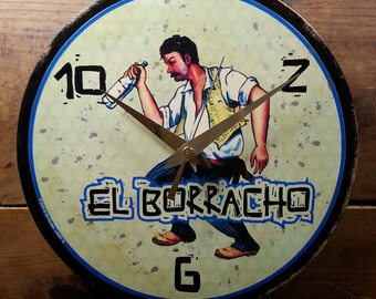 Loteria El Borracho Wall Clock