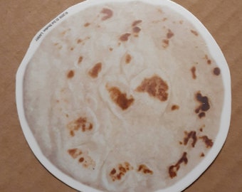 Tortilla Sticker - 3' Funny Food Decal
