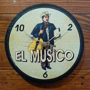 Loteria El Musico Wall Clock