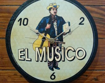 Loteria El Musico Wall Clock