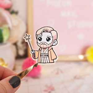 Obi Wand Kenobi - Obi-Wan Kenobi Sticker - Star Wars Sticker - Movie Sticker - Jedi Sticker - Obi Wan Kenobi