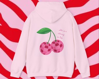 Graphic design Hooded Sweatshirt || Cherry