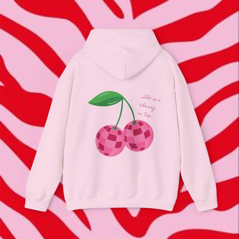 Graphic design Hooded Sweatshirt Cherry afbeelding 1