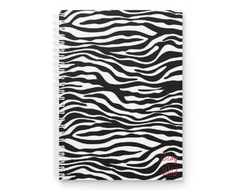 Spiral Notebook Zebra Design || Stay Wild