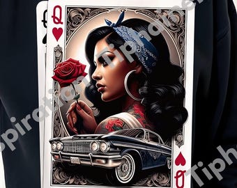 Lowrider Chicana Chicano PNG, Retro Low Rider Chicano Shirt, Chicano Liebe Shirt, Hispanic Shirt, Unisex Lowrider Shirt, digitale Datei