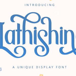 Lathishine Font, Handwritten Font, Wedding Font, Modern Font, Display Font, Cricut Font, Farmhouse Fonts, Rustic Fonts, Country Font