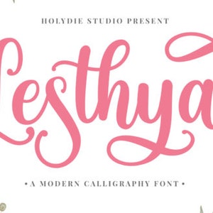 Lesthya Font, Handwritten Font, Wedding Font, Modern Font, Display Font, Cricut Font, Farmhouse Fonts, Rustic Fonts, Country Font