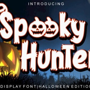 Spooky Hunter Font, Halloween Font, Classic Font, Script Font, Vintage Font, Calligraphy Font, Beautiful Font, Elegant Font, Wedding Font