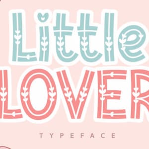 Little Lover Font, Fancy Font, Brush Font, Calligraphy Font,Modern Font, Romantic Font, Wedding Font, Commercial Use, Funny Font