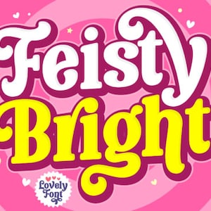 Feisty Bright Font, Script Font, Modern Font, Handwritten Font, Signature Font, Calligraphy Font, Classic Boho Font, Elegant Font, Procreate