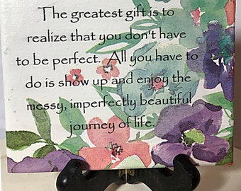 The Greatest Gift Inspirational 6x6 Mini Sign