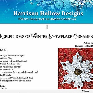 Reflections of Winter Snowflake Ornament Tutorial PCT20201