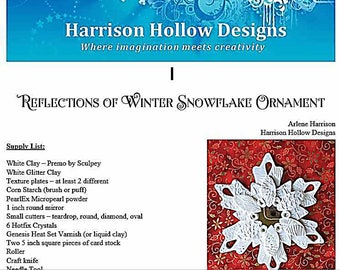 Reflections of Winter Snowflake Ornament Tutorial PCT20201