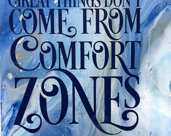 Comfort Zones Fluid Art Polymer Clay Fusion  PA1934