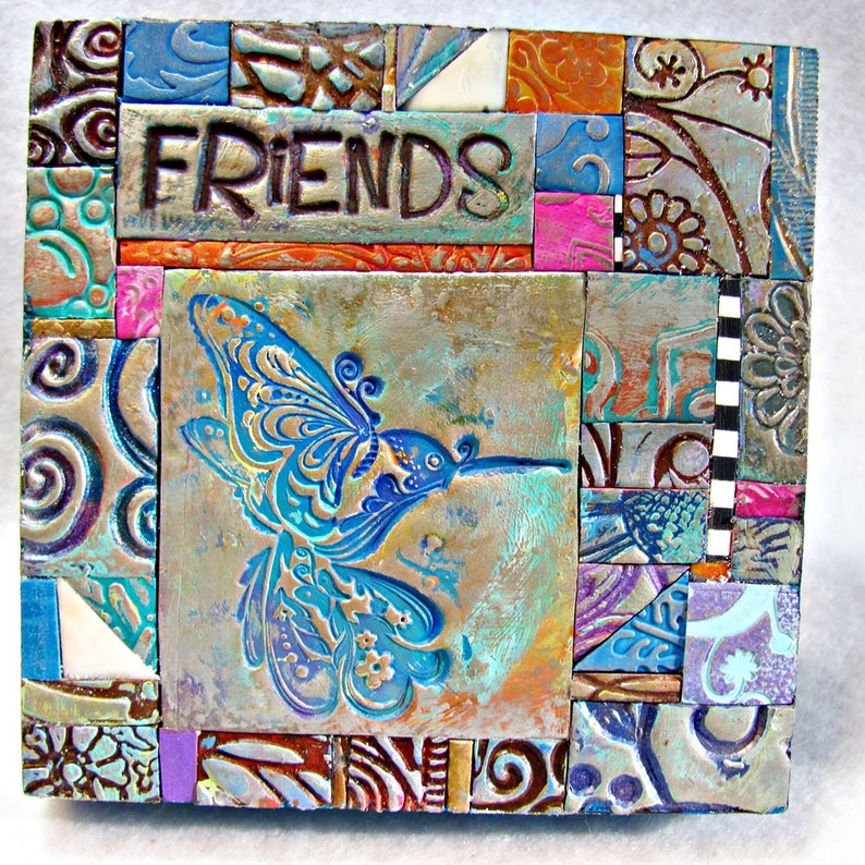 Friends PC Tile Mosiac Dragonfly Hummingbird Owl MM40021-14 image 2
