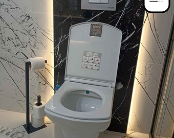 Toilettenpapierhalter Freistehend Große Kapazität Toilettenpapierrollenhalter für 4 Rollen Schwarz Toilettenpapierhalter Ständer für Badezimmer