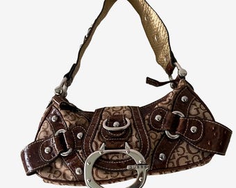 Bolso Guess vintage y2k 2000's rare monogram marrón