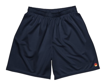 Shorts „wata.cala_sol.point“ Unisex Netz-Shorts aus 100% Recycling-Polyester, marineblau