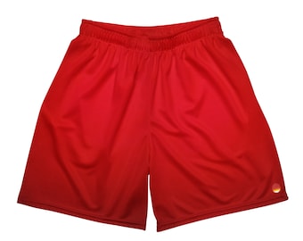 Shorts „.point_red“ Unisex Netz-Shorts, Größe L, XL