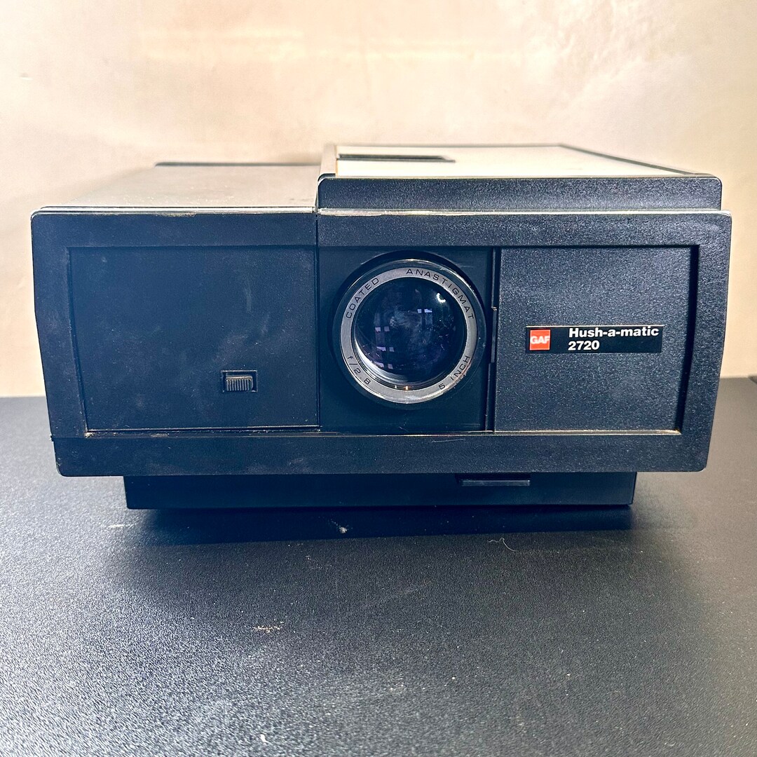 Vintage GAF Slide Projector Hushamatic 2720 Tested and Etsy