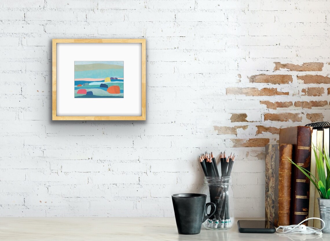 Original Seascape Framed Art Beach House Decor Original Etsy