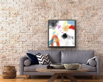 Fine art canvas print,  abstract art, home decor, modern design, FREE SHIPPING