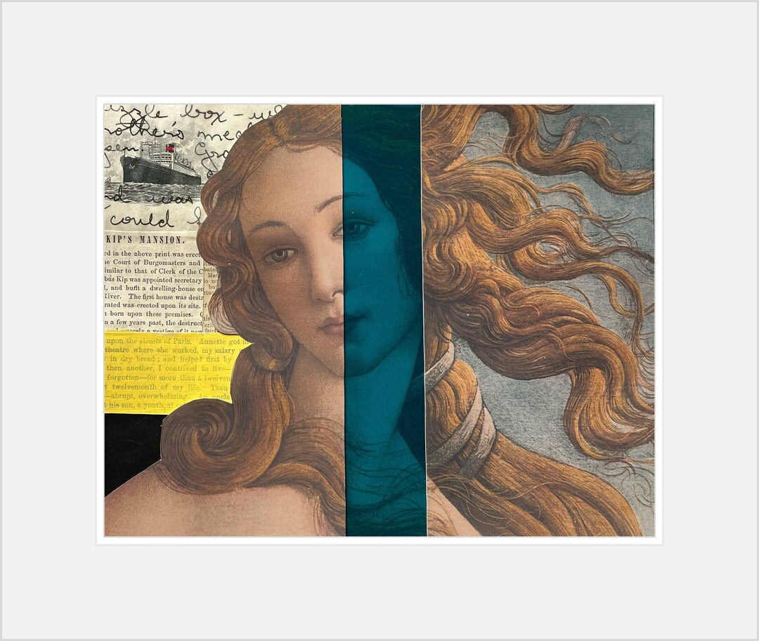 Mixed Media Collage, Rafael, Renaissance Artist, Vintage Paper ...
