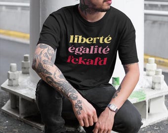 Herren T-Shirt " Fck AFD", Statement T-Shirt, Baumwolle T-shirt, Geschenk für Ihn, Gegen Rechts