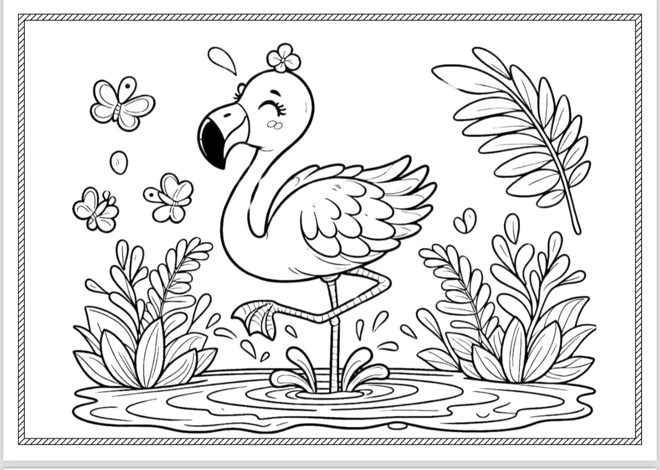Cute Animal Colouring Book Printable for Kids Etsy