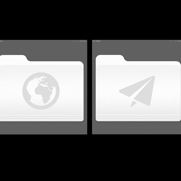 Monochrome Gray mac os  Folder+ System  Icons