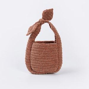 Sac à main en coton tissé à la main, petit sac de rangement en forme, sac à main au crochet, cadeau fait main pour enfant