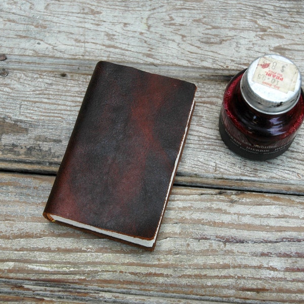 The Way of the Future No. 3 - reddish black / brown leather journal