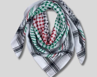 Palestinian Keffiyeh Arab Head Scarf Arabic Shemagh Arab Bandana Head Cover