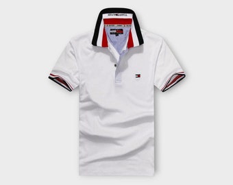 Tommy Hilfiger Mens Classic Fit Polo Shirt - New with Tags - Short Sleeved Smart Casual Gift for Dad