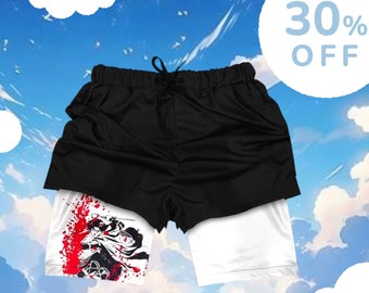 Anime-Shorts Berserk, Sport-Shorts, Anime-Shorts, Herren-Shorts, Workout-Shorts