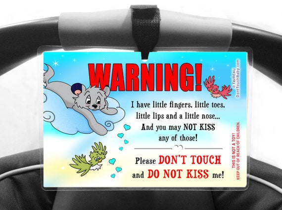 Do Not Kiss Me Sign Please Don T Touch Baby Carrier And Etsy
