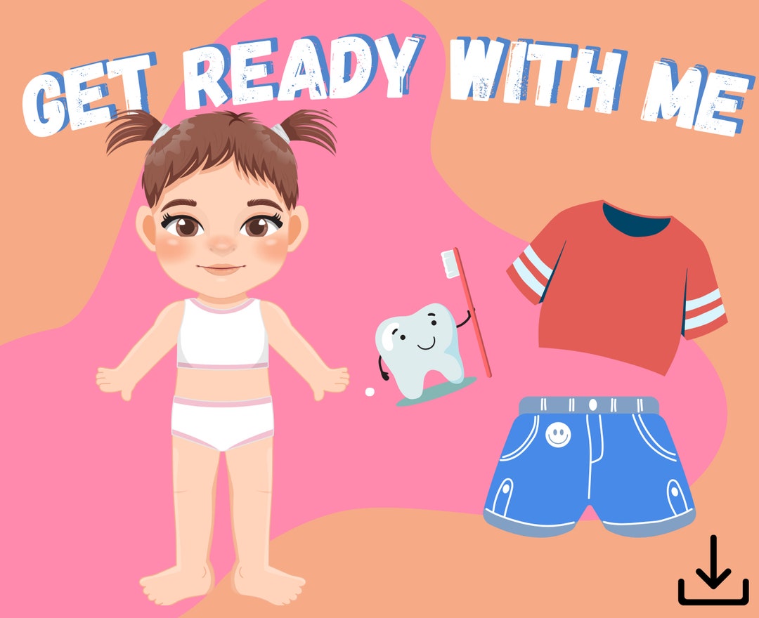 Visual Get Ready With Me Chart, Girl Morning Routine, ADHD Get Ready ...