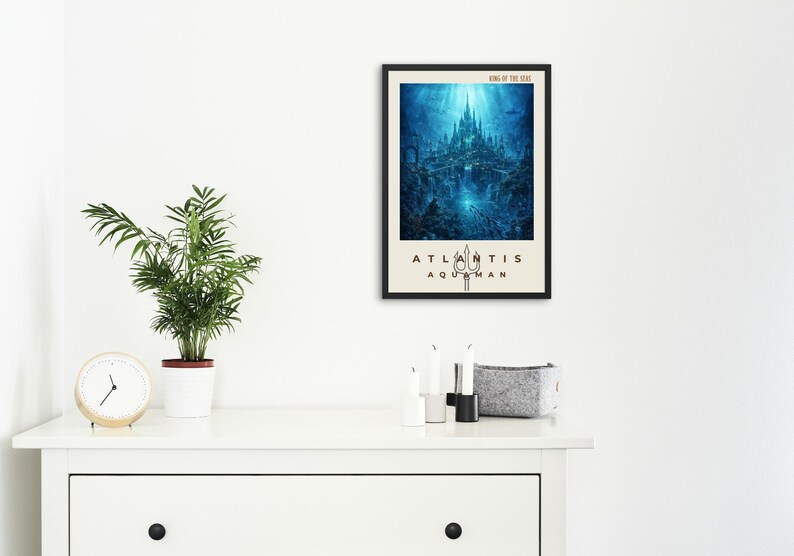 Atlantis Wall Art Printable | DC Inspired Poster | Epic Fantasy ...
