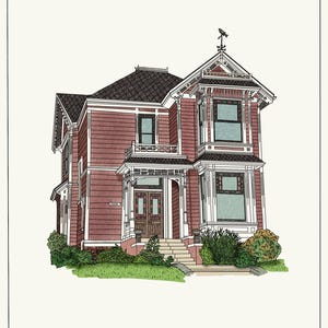 Iconic Houses: The Charmed Halliwell House Digital Printable Art