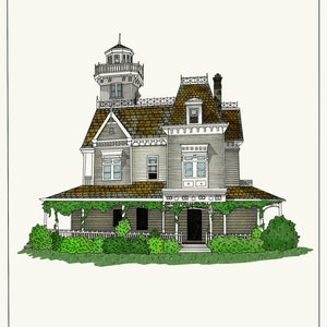 Iconic Houses: Practical Magic House Digital Printable Art