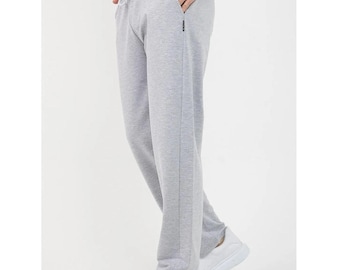 Relaxed fit,Organic Cotton Straight Leg Jogger Pants,Athletic Sweatpants,Training Bottoms,Baggy Sweatpants for Men or Women
