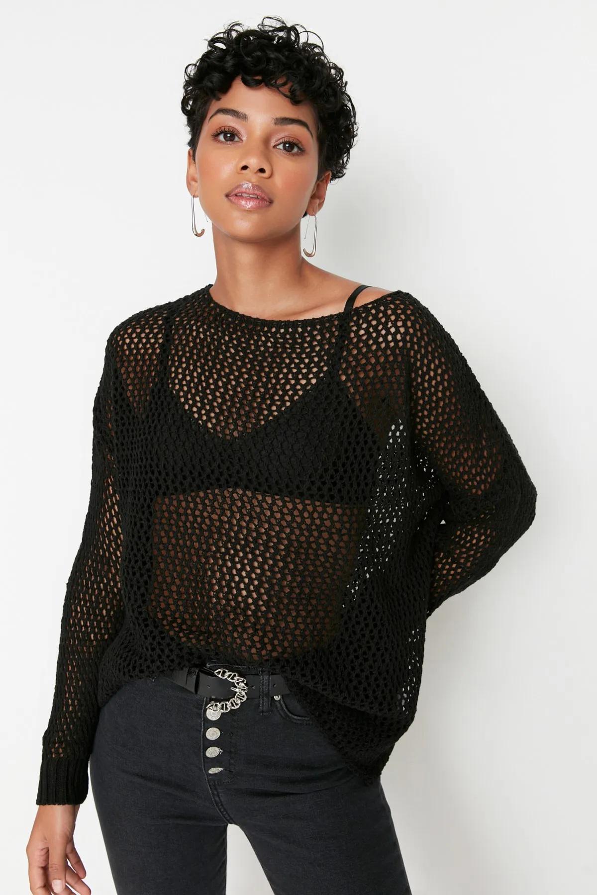 Sheer Knit Top - Etsy