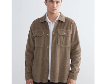 Men's Corduroy Jacket: Retro Casual Cotton Winter Coat