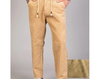 6 Color Options,Corduroy, Men&#39;s Trousers, winter corduroy tapered trousers, loose corduroy trousers, carrot fit pants