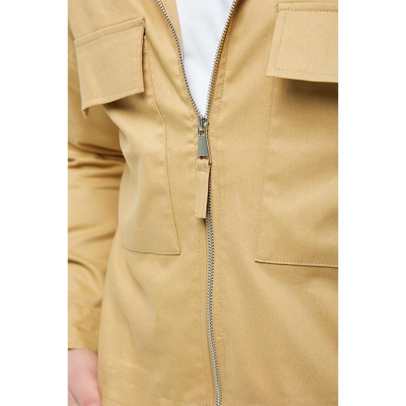 Men's Soft Cotton Cargo Set: Relaxed Fit Utility Jacket & Pants image 4